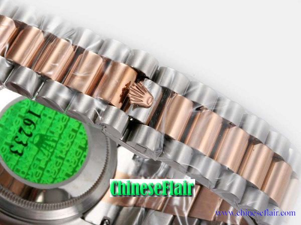 Copy Rolex Presidential band 2-Tone Rose Gold 20mm